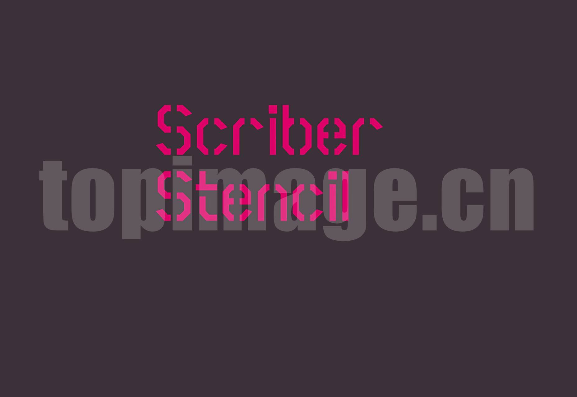 Scriber Bold Stencil 海报创意 个性字体设计 简约时尚 英文字体下载