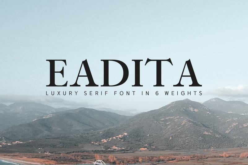 Eadita创意衬线英文字体下载
