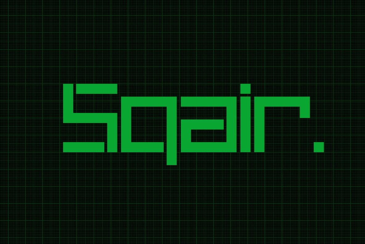 Sqair现代logo无衬线英文字体下载