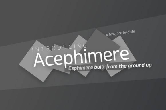 Acephimere现代无衬线免费英文字体下载