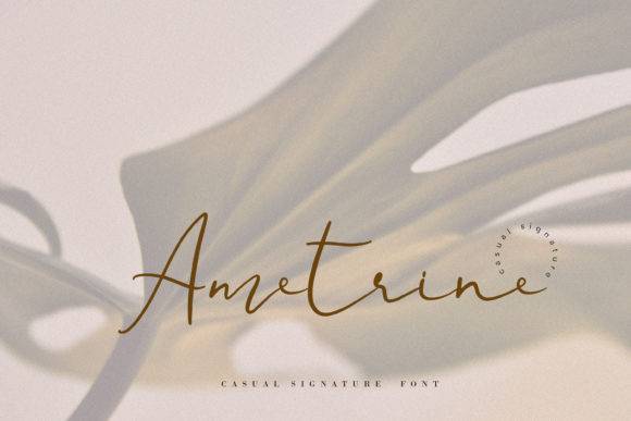 Ametrine手写连笔网红签名英文艺术字体下载