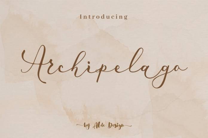 Archipelago-文艺好看的手写-连笔签名-英文字体下载