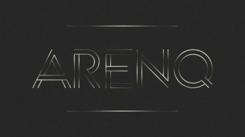 2020年值得推荐好看的英文字体分享下载 Arenq描边线条科技感现代无衬线logo设计英文字体下载-topimage