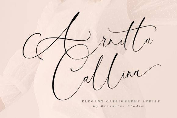 Arnitta Callina连笔飘逸花体英文手写体下载