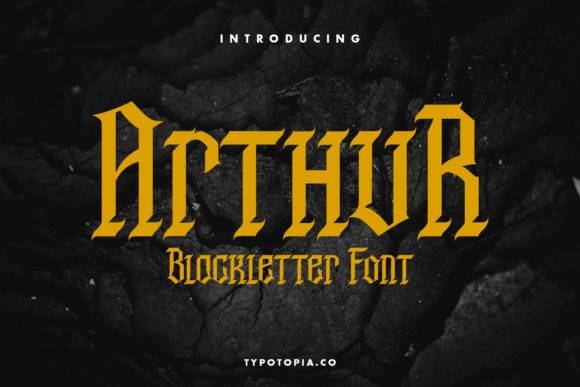Arthur哥特个性设计英文字体下载