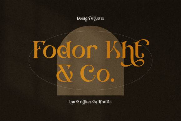 Attilla Sandora-时尚衬线-logo排版设计-英文字体下载