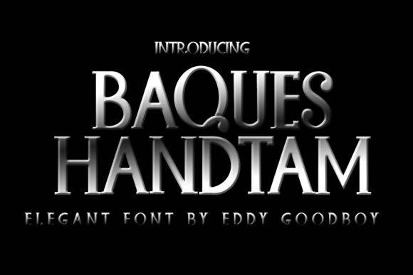 Baques Handtam-复古老式logo-衬线字体-英文字体下载