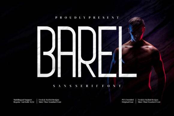 Barel-简约现代-高大上无衬线logo-英文字体下载