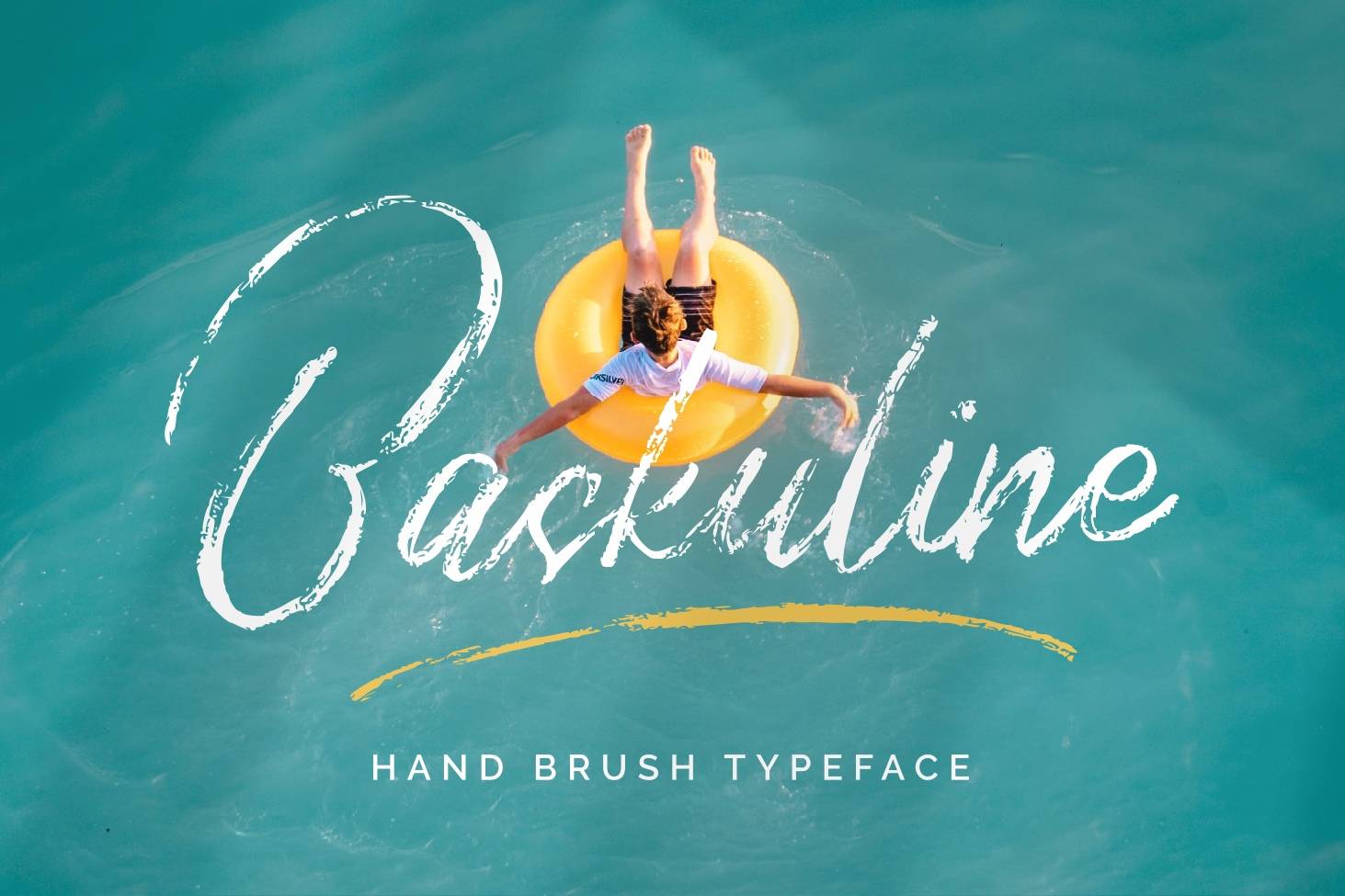 Baskuline-破损肌理毛笔-书法笔触-英文字体下载