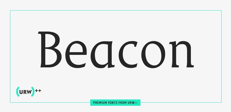 Beacon URW 衬线设计优雅logo英文字体下载
