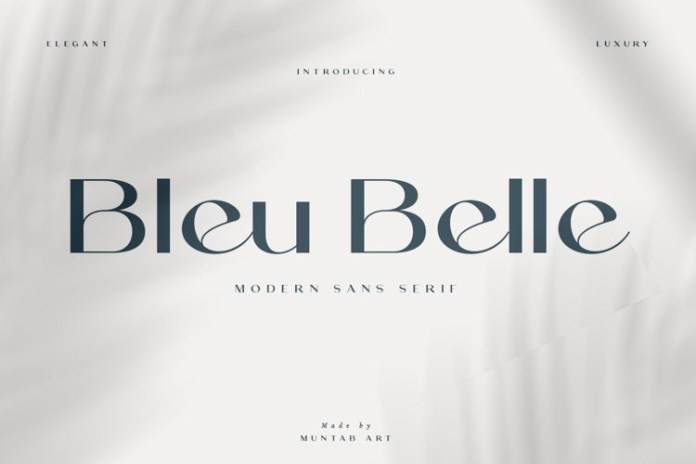 Bleu Belle-简洁衬线-logo设计-英文字体下载