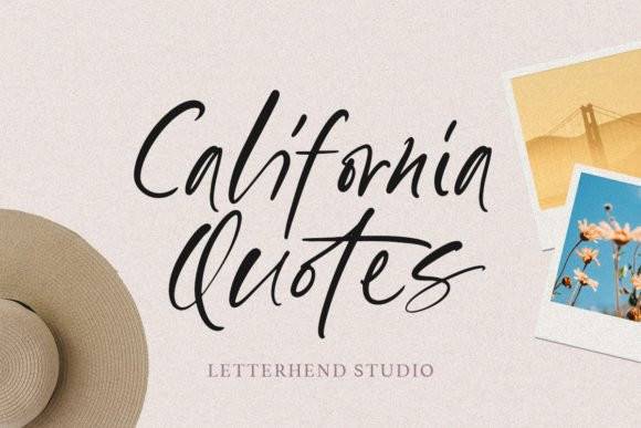 California Quotes-ins网红连笔签名-英文手写体-英文字体下载
