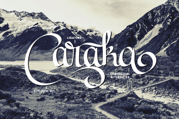 Caraka手写连笔个性英文字体下载