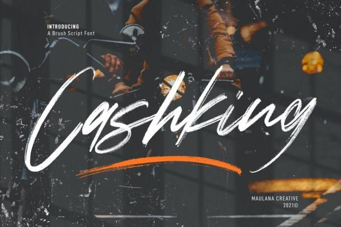 Cashkings-大气毛笔-书法涂鸦笔触-英文字体下载