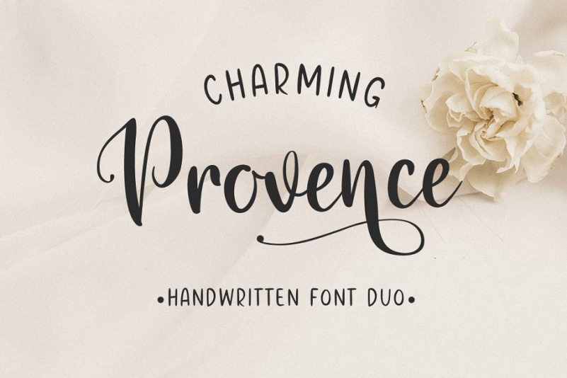 Charming Provence 手写连笔英文字体下载