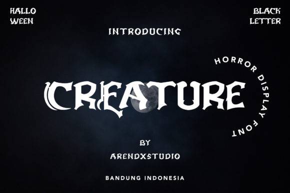 Creature-个性骨节-哥特式字体-英文字体下载