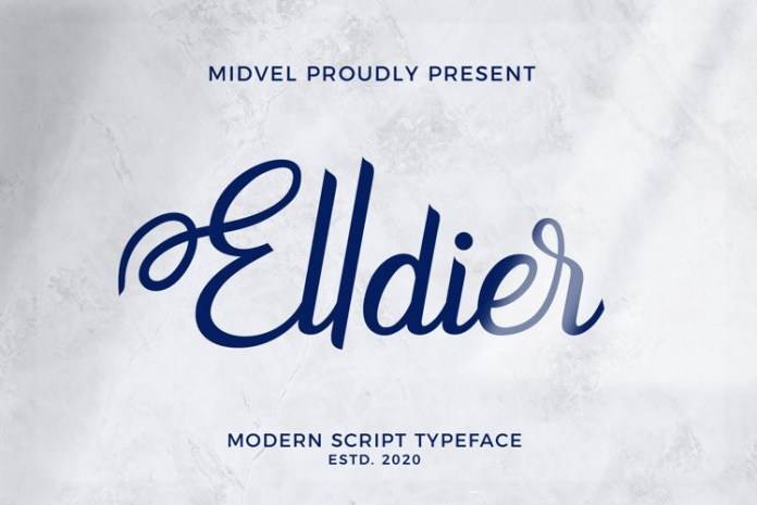 Elldier-唯美艺术-花体连笔-英文字体下载