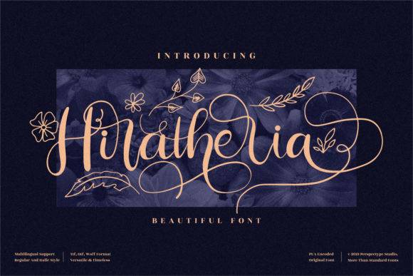 Hiratheria-好看的艺术字体-英文花式-字体下载