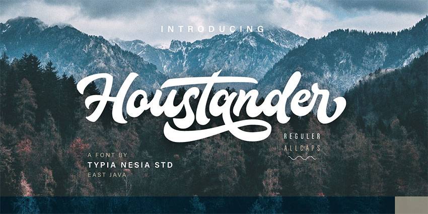Houstander时尚潮牌电商英文字体下载