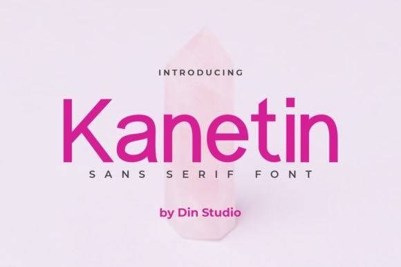 Kanetin现代无衬线典雅正式logo英文字体下载