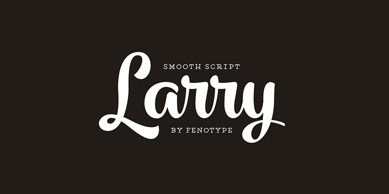 Larry时尚包装花体英文字体下载