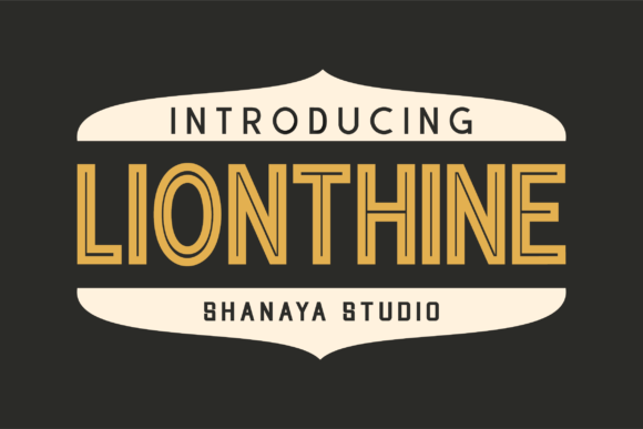 Lionthine现代无衬线inline英文字体下载