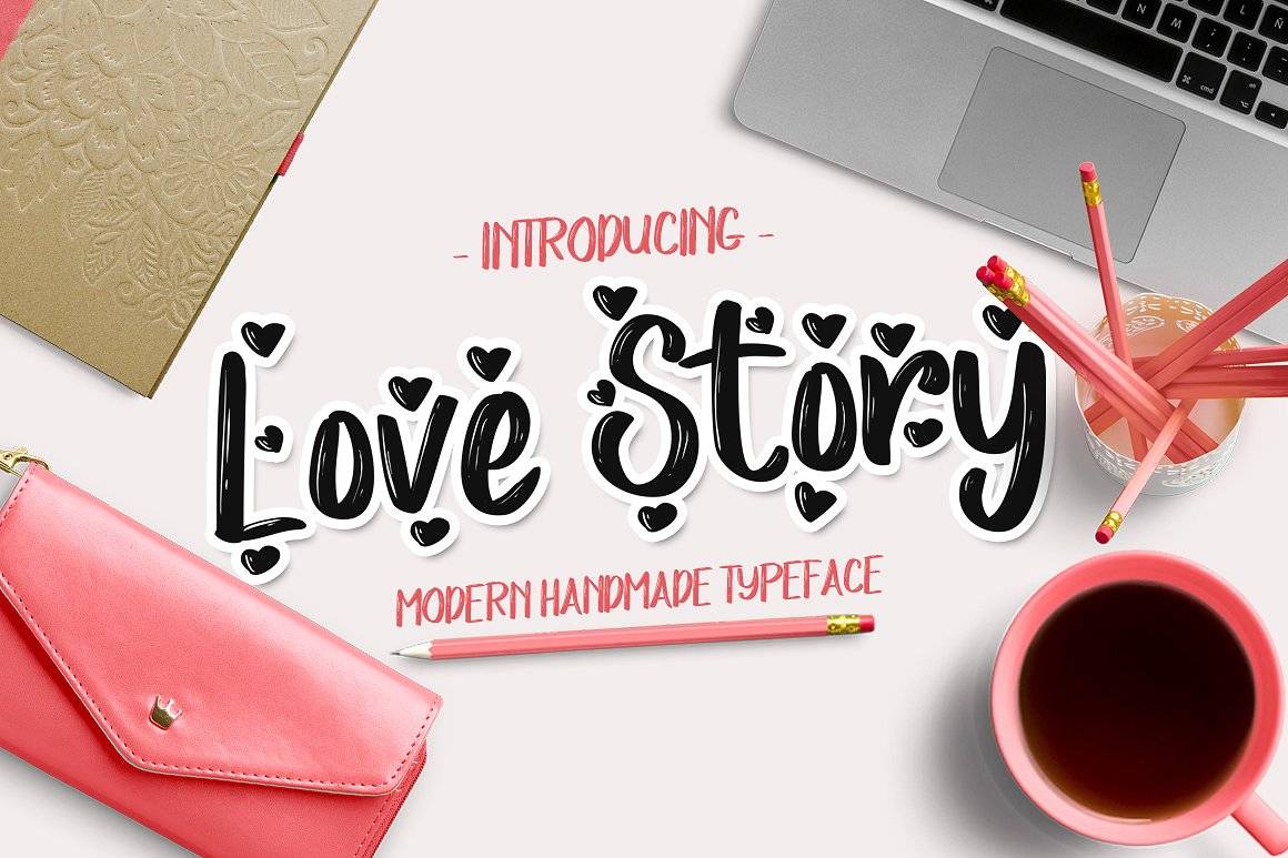 Love Story爱心手写连笔英文字体下载