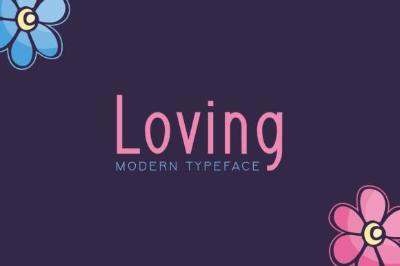 Loving花体手写连笔英文字体下载