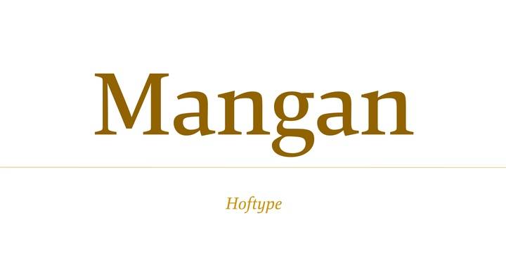 Mangan衬线设计时尚服装logo英文字体下载
