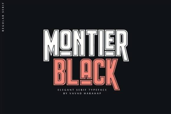 Montier Black 字体预览