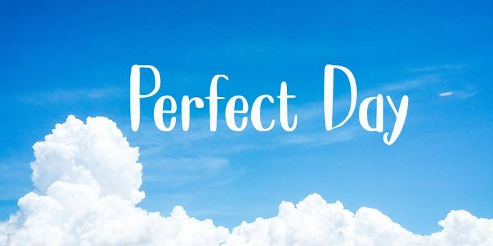 Perfect Day手写卡通英文字体下载