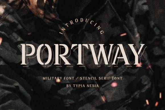 Portway衬线设计好看的优雅设计英文字体下载