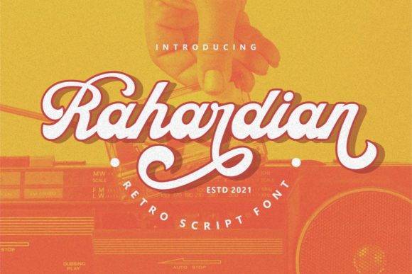 Rahardian -时尚连笔花体-英文手写体-英文字体下载