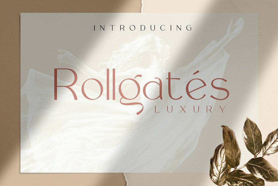 RollgatesLuxury奢华浪漫婚礼logo英文字体下载