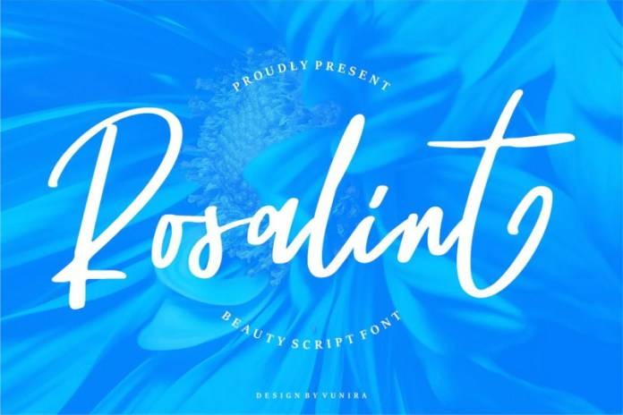 Rosalint-好看的ins连笔-英文手写体-英文字体下载