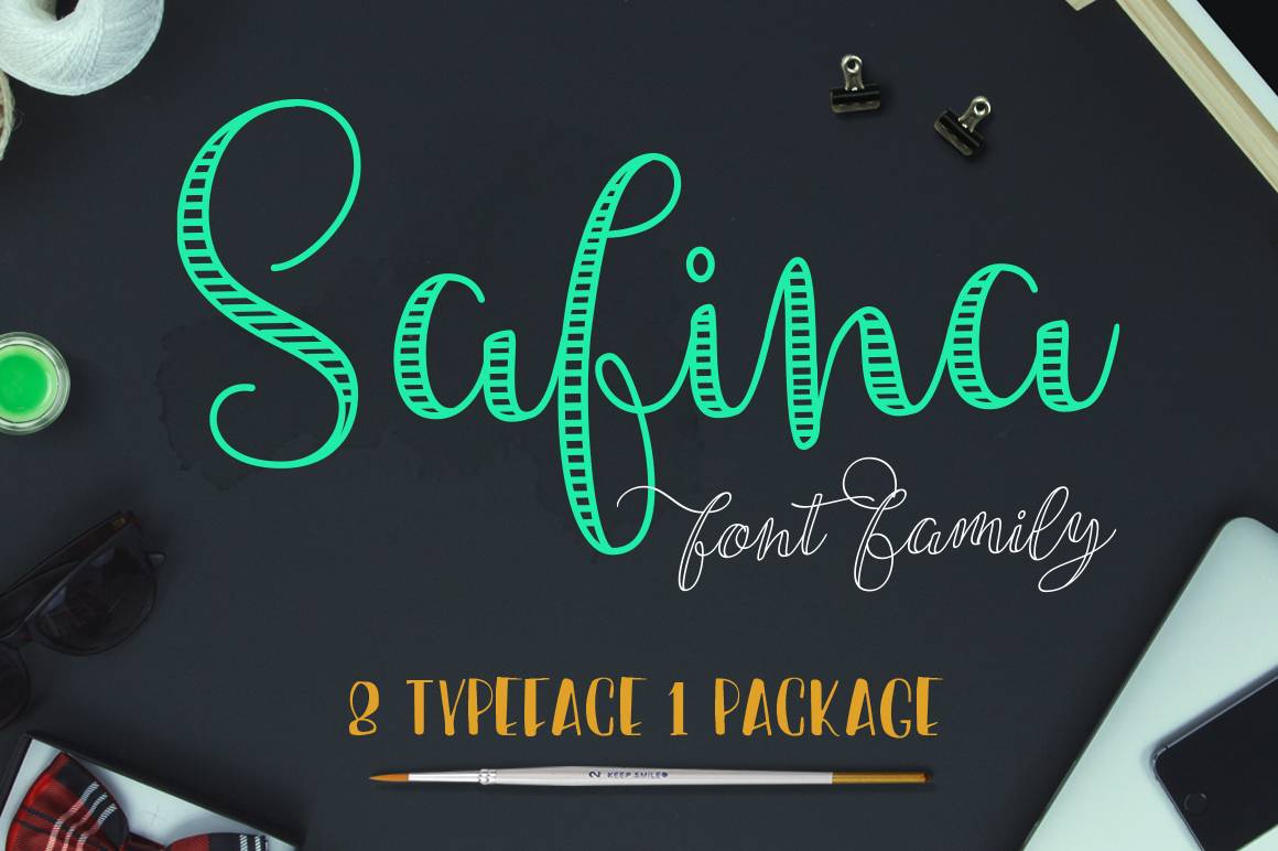 Safina手写花体连笔英文字体下载