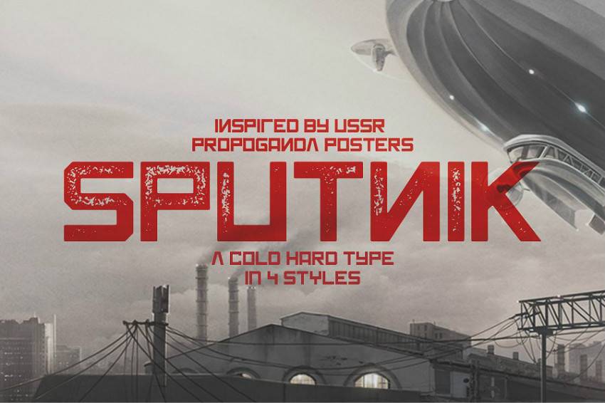 Sputnik无衬线简约方块英文字体下载