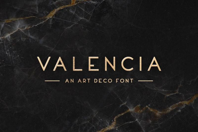 Valencia现代无衬线艺术英文字体下载