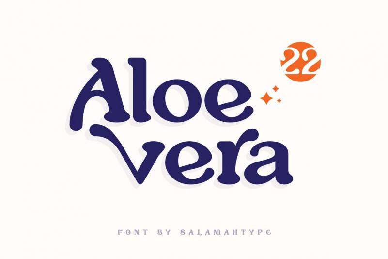 Aloevera-衬线排版设计-英文字体下载