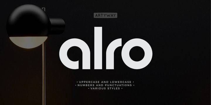 alro 字体预览