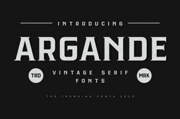 index ARGANDE复古衬线英文字体下载