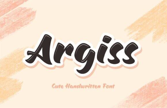 Argiss手写书法包装英文字体下载
