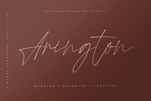 Arington 手写英文字体预览