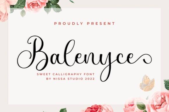 index Balenyce手写连笔签名英文字体下载