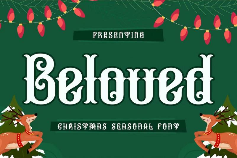 Beloved-哥特式-个性纹身设计-英文字体下载