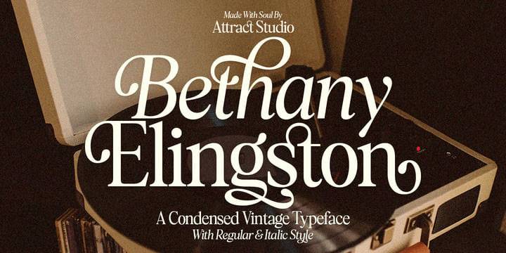 index Bethany Elingston衬线排版设计英文字体下载