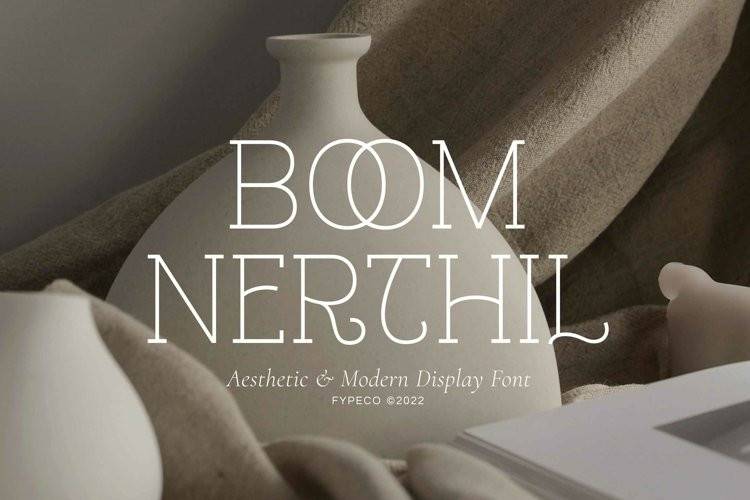 Boom Nerthil-现代高端无衬线logo-英文字体下载