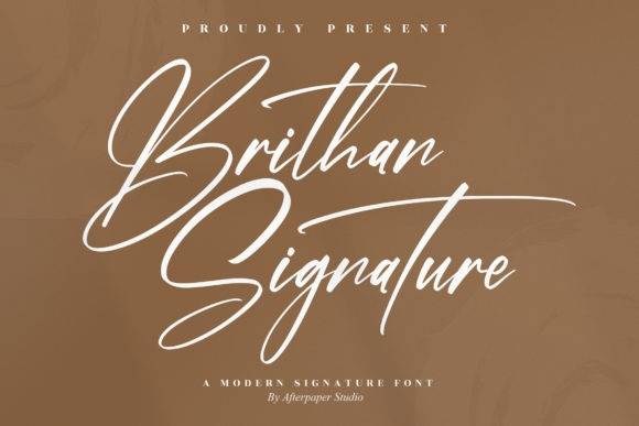 Brithan-潦草手写时尚连笔艺术-英文字体下载