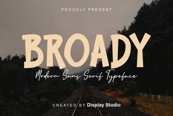 BROADY-现代手写手绘涂鸦-英文字体下载