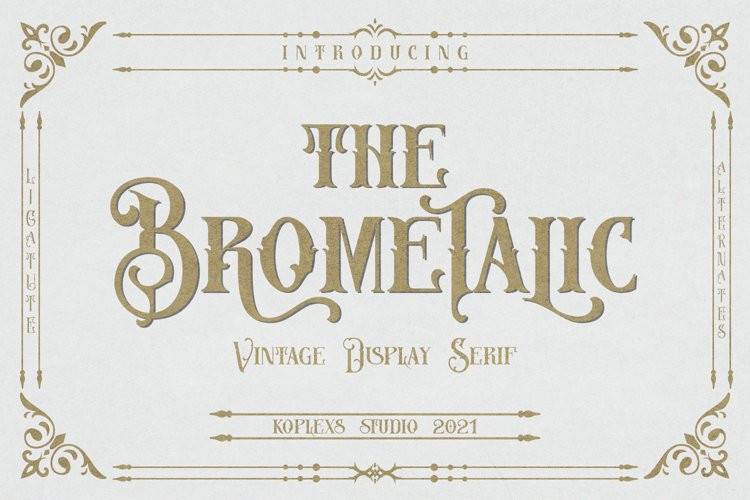 Brometalic-哥特式复古纹身-英文字体下载
